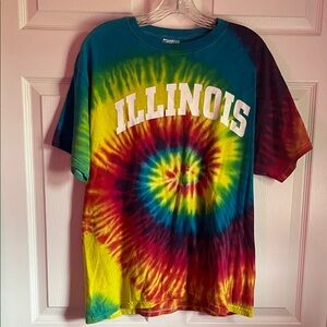 Colorful Tie-Dye Illinois T-Shirt